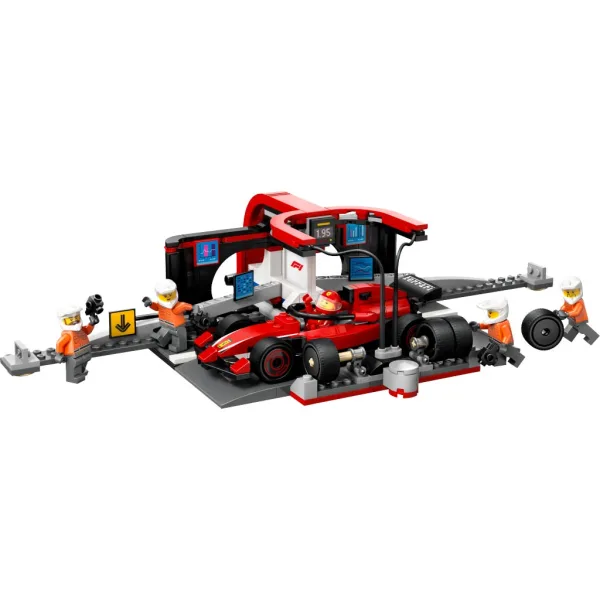 LEGO® City: Boxe F1® e personale, con auto Ferrari (60443) immagine 2