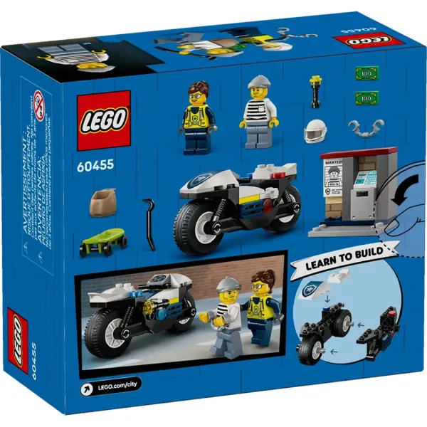 LEGO® City: Inseguimento con motocicletta della polizia (60455) immagine 2