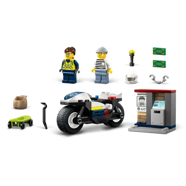 LEGO® City: Inseguimento con motocicletta della polizia (60455) immagine 4