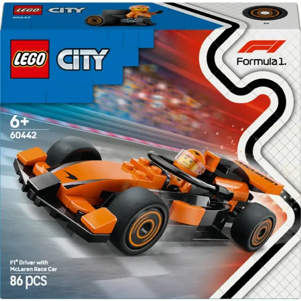 LEGO® City: Pilota F1® McLaren con auto da corsa (60442) immagine 1