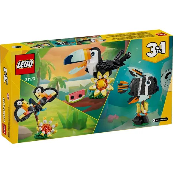 LEGO® Creator: Animali selvatici: Tucano tropicale (31173) immagine 8