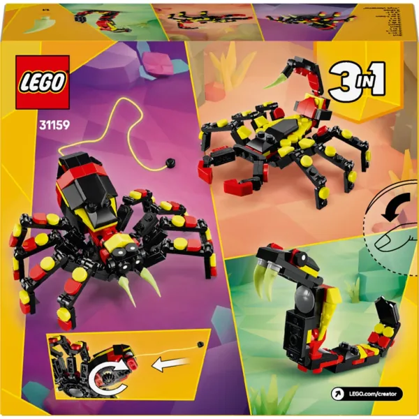 LEGO® Creator: Animali selvatici: Ragno pieno di sorprese (31159) immagine 2