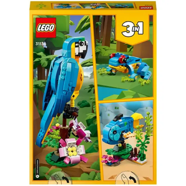 LEGO® Creator: Pappagallo esotico 3 in 1 (31136) immagine 2