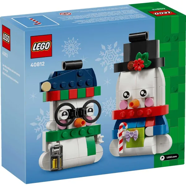 LEGO®: Decorazioni natalizie con pupazzi di neve (40812) immagine 5