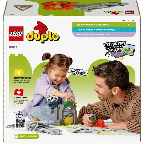 LEGO® DUPLO®: Set di accessori per tunnel ferroviario e binari (10425) immagine 2