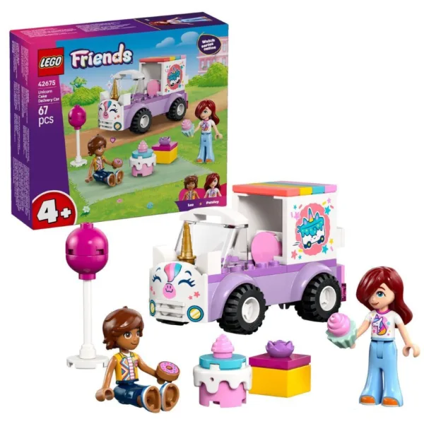 LEGO® Friends: Auto per il trasporto della torta unicorno (42675) immagine 1