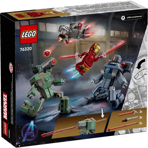 LEGO® Marvel: Iron Man e War Machine contro i droni Hammer (76320) immagine 7