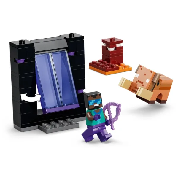 LEGO® Minecraft: Viaggio verso il Portale del Nether e il Portale Finale (21584) immagine 3