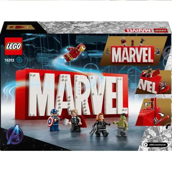 LEGO® Super Heroes: logo MARVEL e minifigure (76313) immagine 5