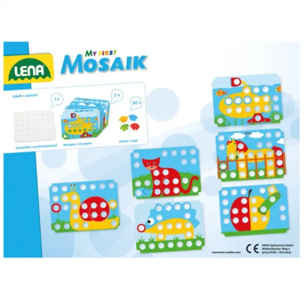 LENA: Set creativo Mosaico Primo Pötyi con 7 modelli 32mm 36 pezzi immagine 2