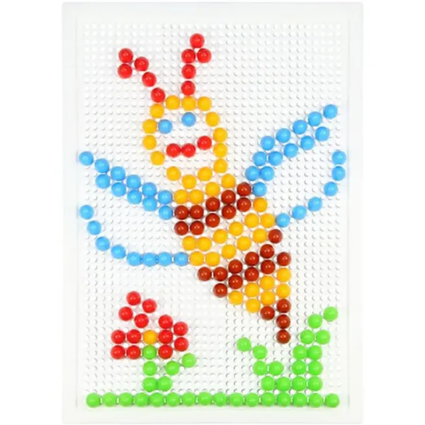 LENA: Set creativo di mosaico trasparente a pois 10mm 200 pezzi immagine 3