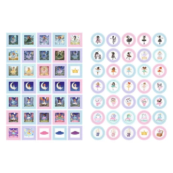 Libro da colorare ballerina con adesivi - Trefl immagine 2