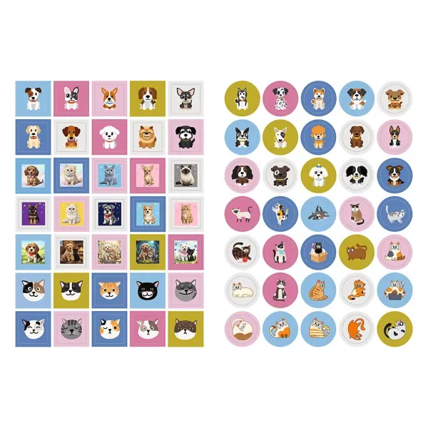 Libro da colorare con animali domestici con adesivi - Trefl immagine 2