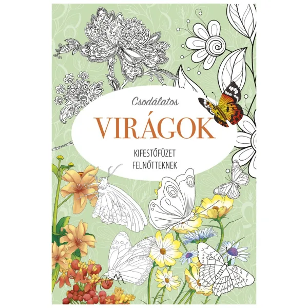 Libro da colorare per adulti - Fiori meravigliosi immagine 1