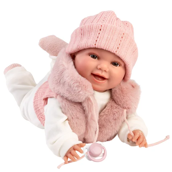 Llorens: Chloe in vestito rosa da 38 cm immagine 3