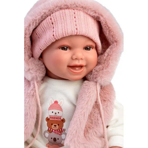 Llorens: Chloe in vestito rosa da 38 cm immagine 4