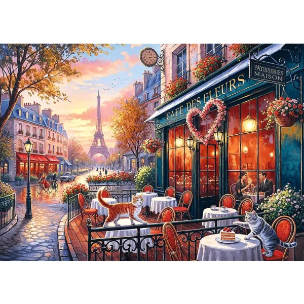 Love Story Amore a Parigi puzzle di qualità premium da 500 pezzi - Trefl immagine 2