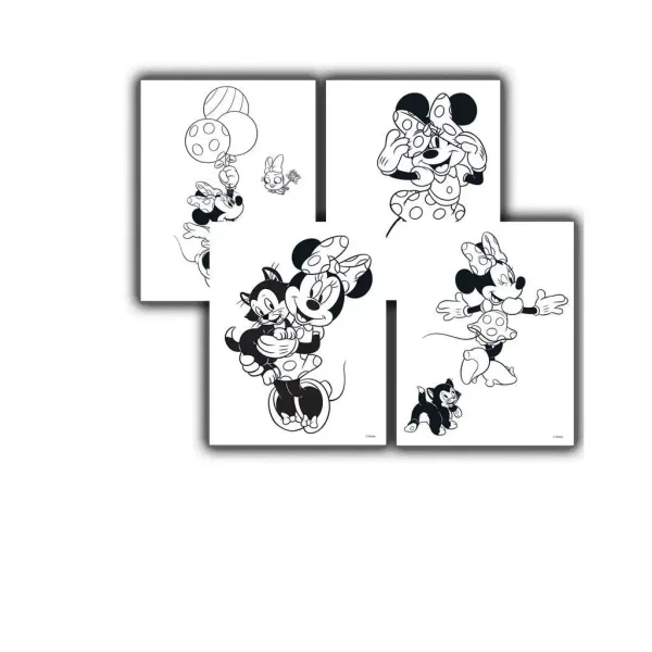 Luna: Colorazione di Minnie Mouse, con adesivi e 6 pennarelli immagine 3
