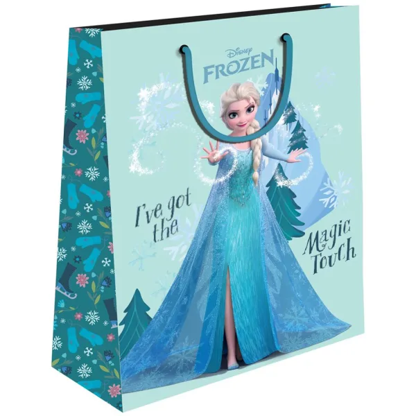 Luna: Disney Frozen borsa regalo con Anna ed Elsa 33x45x12cm immagine 2