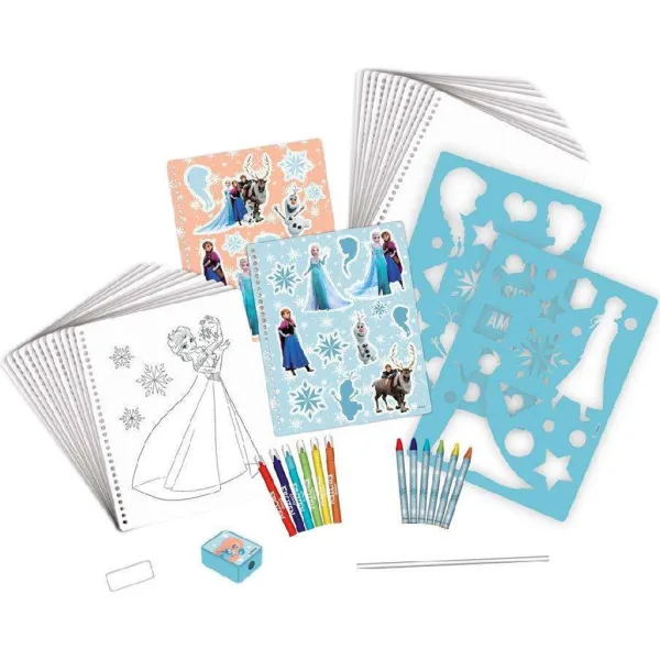 Luna: Set creativo e di cancelleria da 45 pezzi con tema Frozen immagine 2
