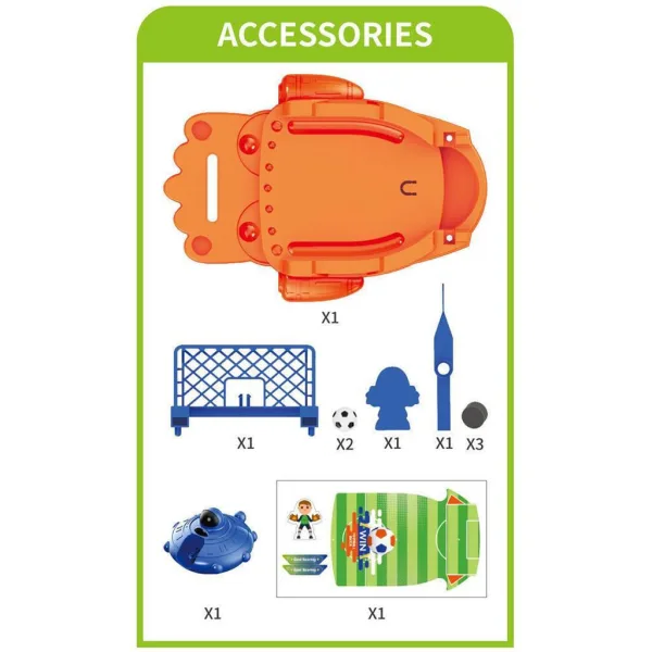 Luna: Set da gioco di calcio da tavolo con lanciatore di palloni e porta immagine 3