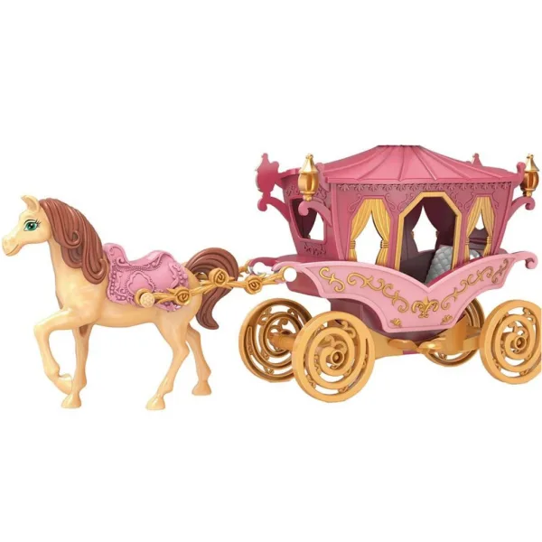 Luna: Set di gioco carrozza da cavallo con principessa in colore rosa immagine 2