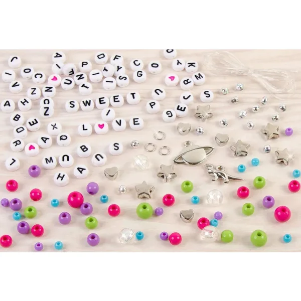 Make It Real: Braccialetti affascinanti - Lettere e perline immagine 2