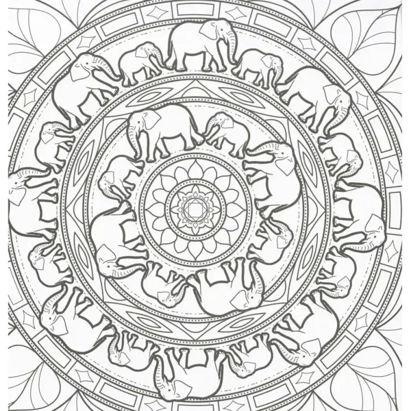 Mandala e colorare - Animali selvatici immagine 2