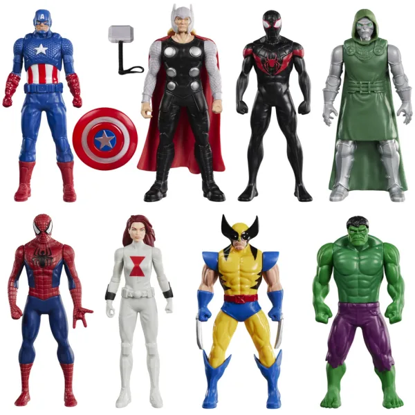Marvel Avengers: Grande confezione da 8 action figure - Hasbro immagine 2