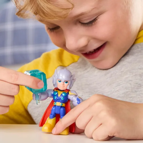 Marvel Iron Man e i suoi fantastici amici: figura di Thor con accessori - Hasbro immagine 4