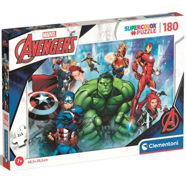 Marvel: Puzzle Supercolor Avengers 180 pezzi - Clementoni immagine 1