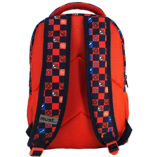 Marvel: Zaino scolastico a tre scomparti di Spider-Man, zaino 32x18x43cm immagine 2