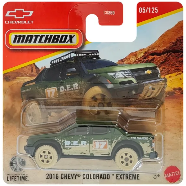 Matchbox: 2016 Chevrolet Colorado Xtreme macchina in miniatura 1/64 - Mattel immagine 1