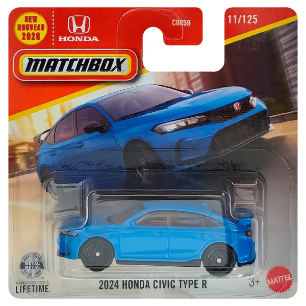 Matchbox: 2024 Honda Civic Type R auto in miniatura 1/64 - Mattel immagine 1