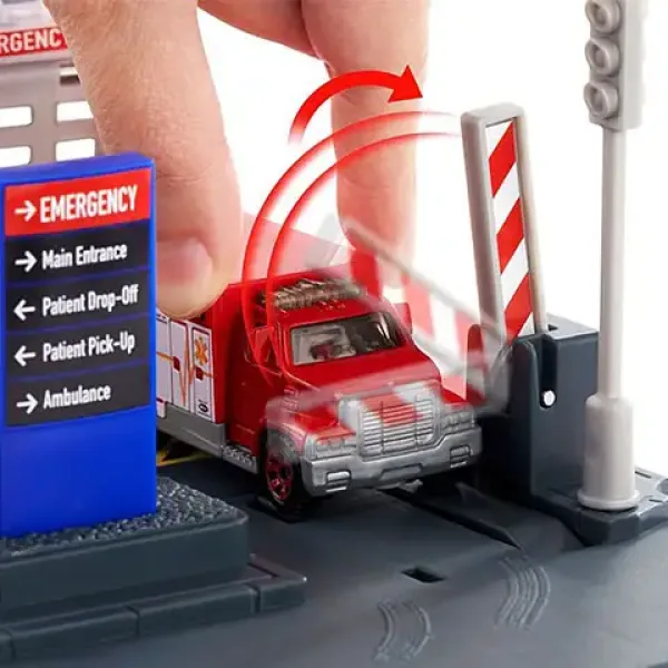 Matchbox: Action Drivers Stazione di soccorso con elicottero - Mattel immagine 3
