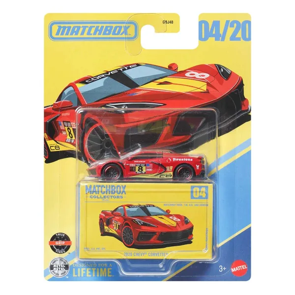 Matchbox Collectors: 2020 Chevy Corvette auto da collezione in scatola 1/64 - Mattel immagine 1