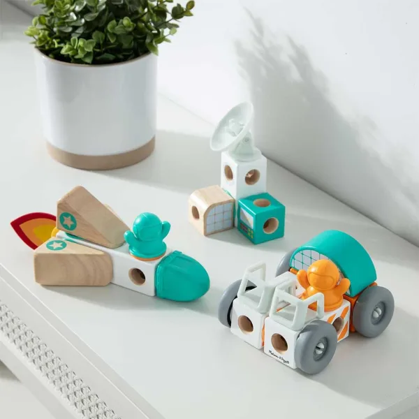 Melissa&Doug: Blockables - Set di gioco in legno nello spazio - Spin master immagine 3
