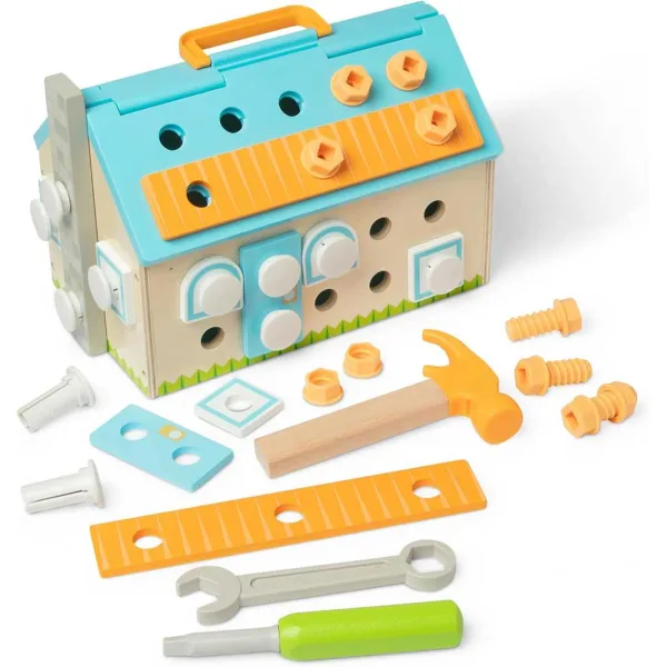 Melissa&Doug: Costruisci una casa set di gioco da 56 pezzi - Spin Master immagine 3