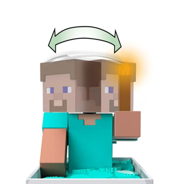 Minecraft RC camioncino da miniera con figura di Steve – Mattel immagine 6