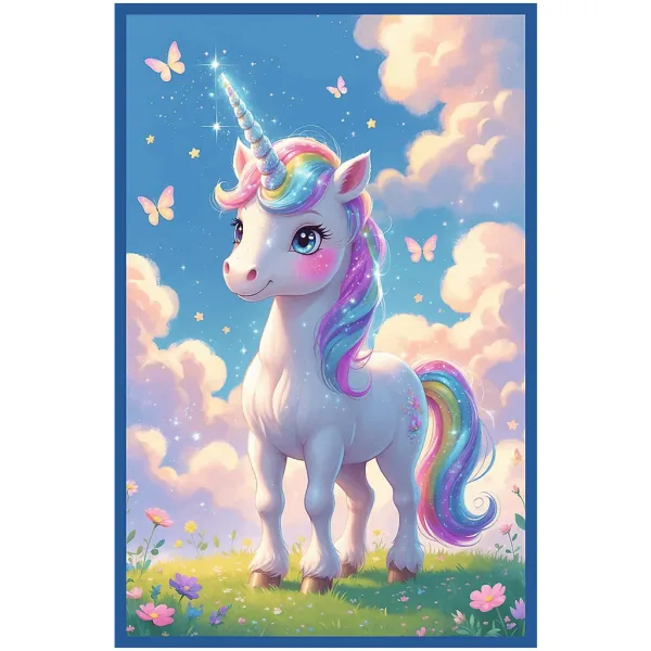 Mondo fiabesco colorato – puzzle da 3 x 50 pezzi con unicorno, sirena e drago – Trefl immagine 4