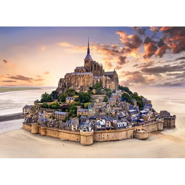 Mont Saint-Michel al tramonto puzzle compatto da 1500 pezzi - Clementoni immagine 2