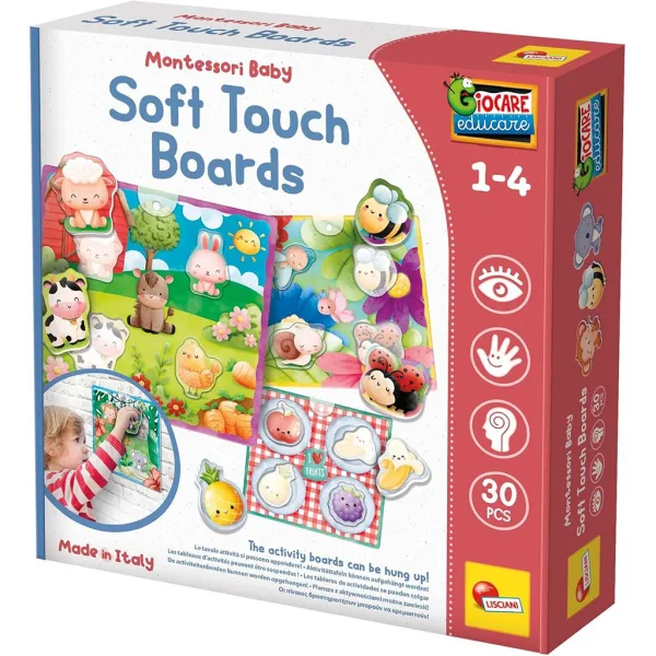 Montessori: Set di gioco morbido a incastro delle forme - Lisciani immagine 1