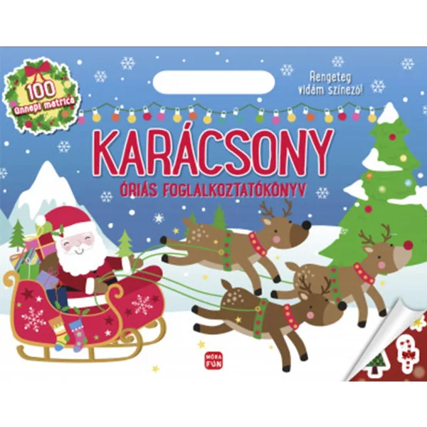 Móra: Natale Grande libro da colorare - Con tantissimi disegni da colorare immagine 1