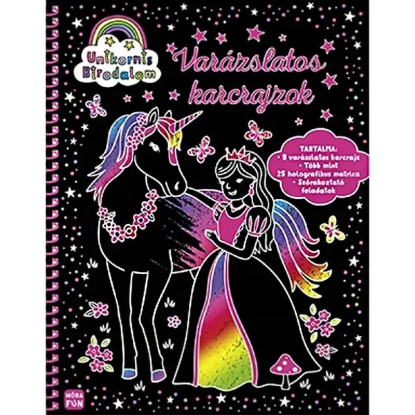 Móra: Regno degli unicorni - Magici disegni da grattare immagine 1
