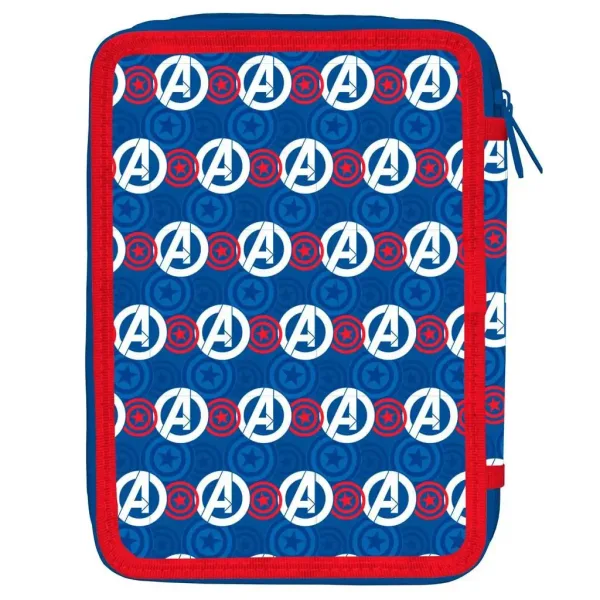 Colore: Vendicatori - Astuccio a due piani di Capitan America 15x21x5cm immagine 2