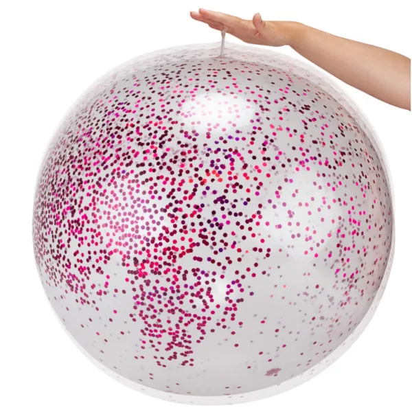 Palla gonfiabile glitterata da 60 cm in diverse varianti immagine 2