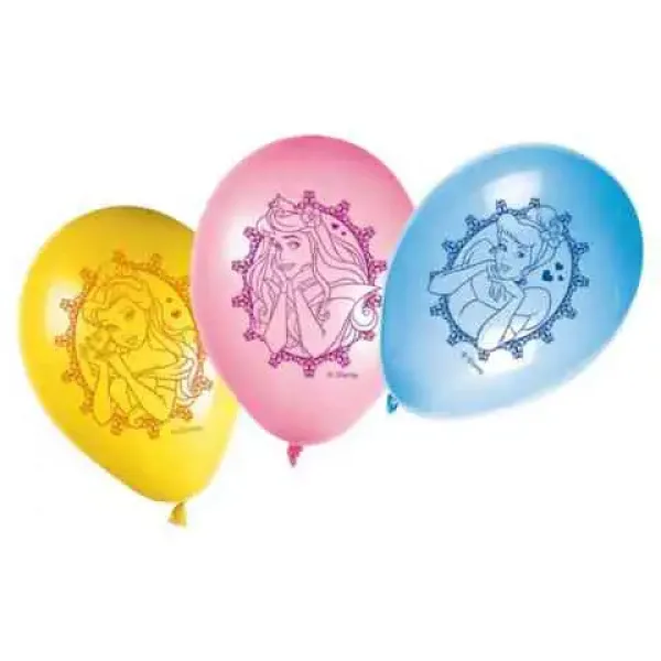 Palloncini colorati delle Principesse Disney set da 8 pezzi immagine 1