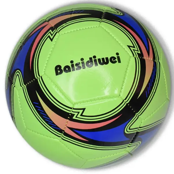 Pallone da calcio in similpelle di colore neon in diverse varianti 23cm immagine 4