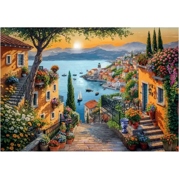 Passeggiata al porto HQC puzzle compatto da 1500 pezzi - Clementoni immagine 2