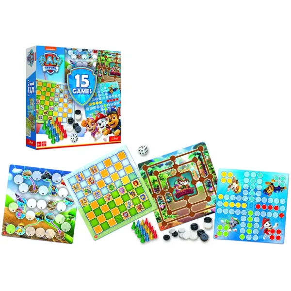 Paw Patrol collezione di giochi da tavolo 15 in 1 - Trefl immagine 2
